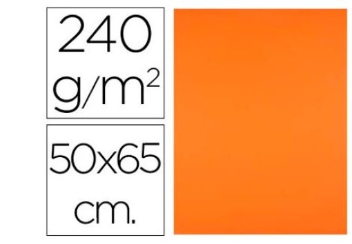 Cartolina Liderpapel 50x65cm 240g Laranja (CX90)