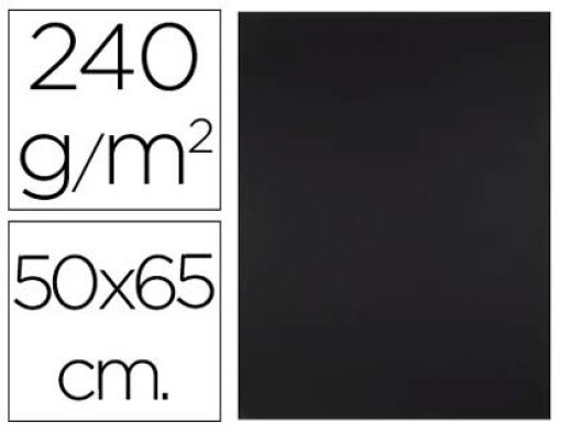 Cartolina Liderpapel 50x65cm 240g Preta (CX92 - CX10)