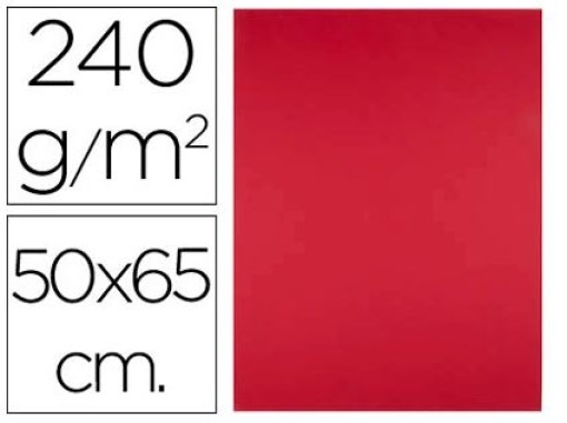 Cartolina Liderpapel 50x65cm 240g Vermelho Natal (CX96)