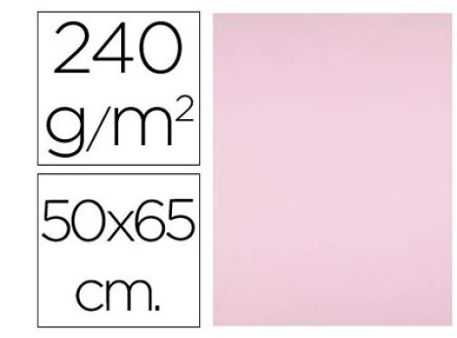 Cartolina Liderpapel 50x65cm 240g Rosa (CX98)