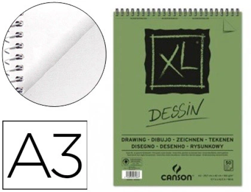 Bloco Desenho Canson XL Dessin Espiral A3 160gr 50fls (C400039089)