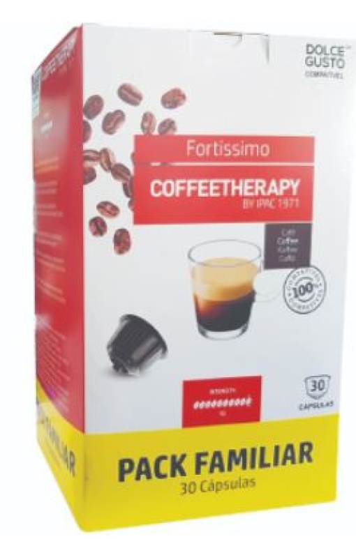 Café Cápsulas p/ Dolce Gusto CoffeeTherapy Fortissimo Cx.30 Unidades