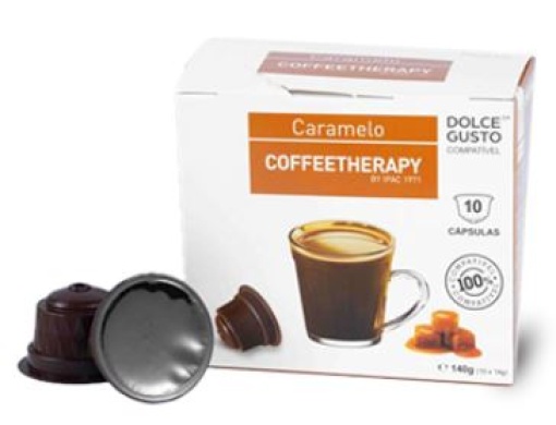 Café Cápsulas p/ Dolce Gusto CoffeeTherapy Caramelo Cx.10 Unidades