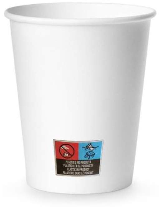 Copo Cartao Branco 8OZ 240ml Pack 100