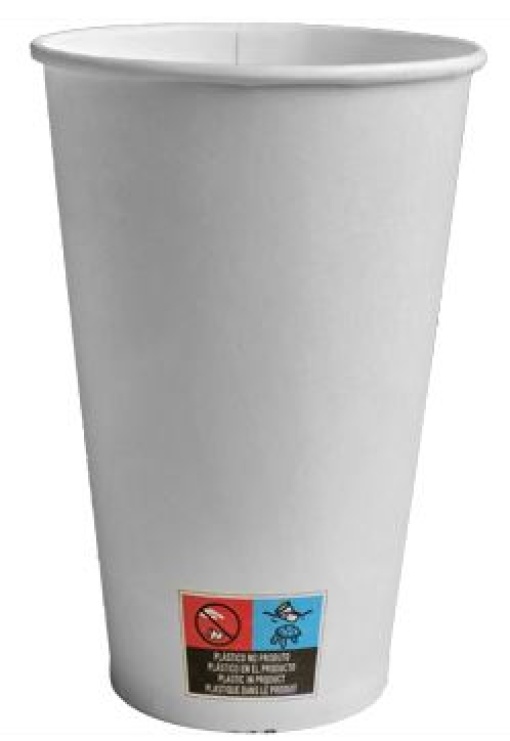 Copo Cartao Branco 12OZ 360ml Pack 50un