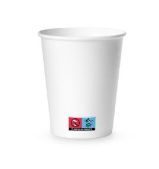 Copo Cartao Branco 180ml (6oz) Manga C/50