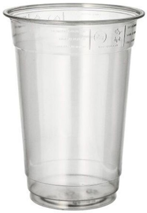 Copo Plastico Transparente PET 17OZ 500ml Pack 50un