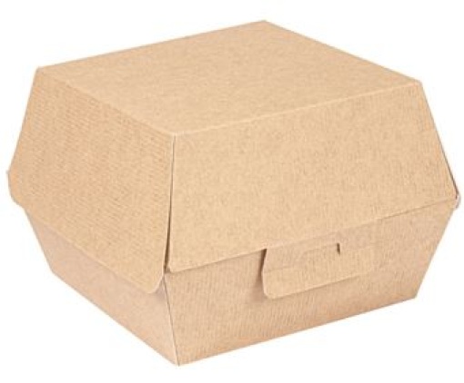 Caixa Hamburguer THEPACK 14,4x13,6x9,2cm Natural 50un