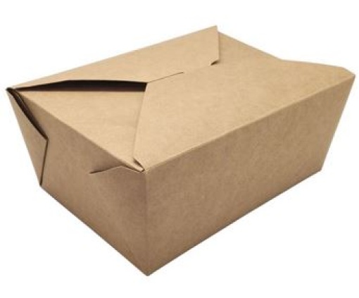 Caixa Take-Away Cartolina Kraft 20x14x9cm 2880ml Emb.40un