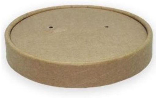 Tampa 9.6cm Caixa Alimentar Cartao Kraft 25un
