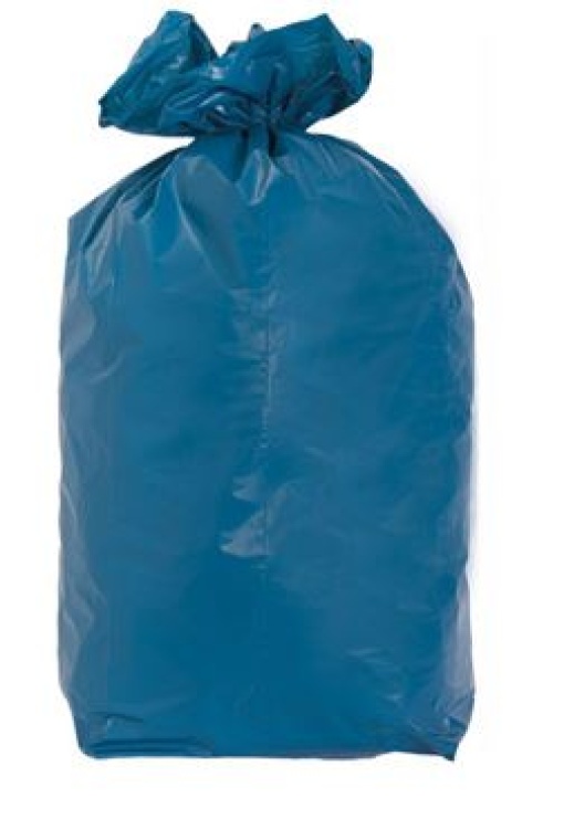 Saco Lixo 100/120L 85x105cm 12my Azul 20un (Até 22kg)