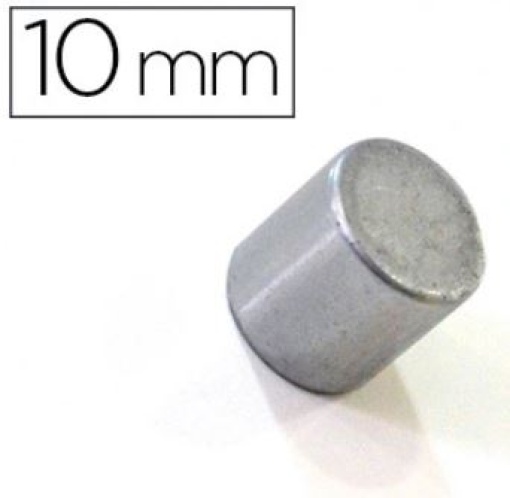 Magnetos Redondos Extra Forte 10mm Prateado Cx.2uni (Bi-Office) (IM070308)