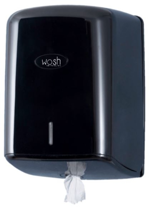 Dispensador Rolo Extracao Central Wosh Preto (Rolo Espiral)
