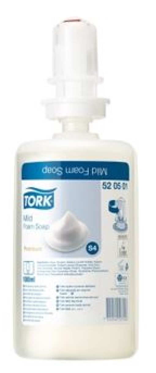 Sabonete Espuma Suave TORK S4 1Litro 2500 Servicos Pack 6un