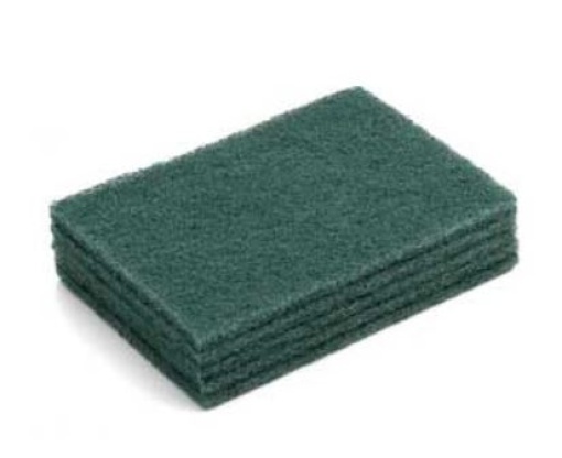 Esfregao Fibra Verde P/Loica 15x10cm  Pack 5un