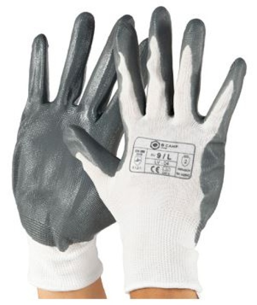 Luva Malha Nitrilo Cinza 10 (XL)