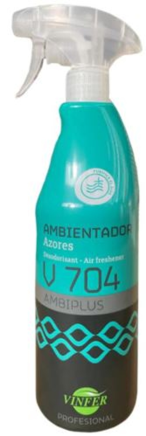 Ambientador Vinfer Spray/Pistola Ambiplus Açores 750ml