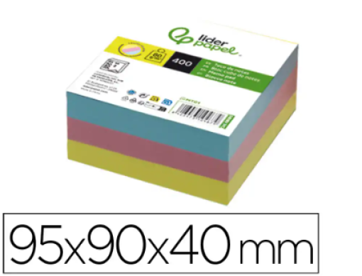 Bloco Notas Liderpapel Nao Colado 95x90x40 Cores (MT02)