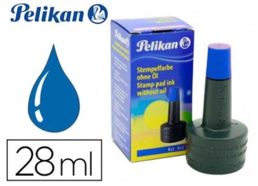 Tinta Para Almofada de Carimbos Pelikan 4k 28ml Azul