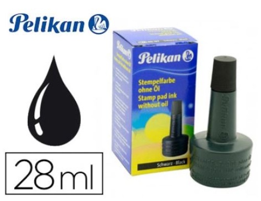 Tinta Para Almofada de Carimbos Pelikan 4K  28ml Preto