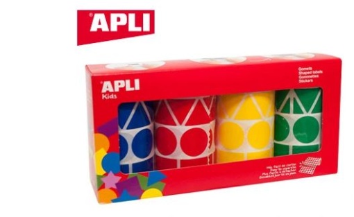 Etiquetas Apli Autodesivas Figuras Sortidas 10753 Bolsa de 5428uni