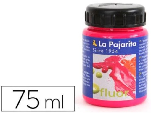 Tinta Acrílica La Pajarita F-04 Magenta Fluorescente 75ml (116216)