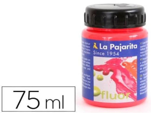 Tinta Acrílica La Pajarita F-03 Vermelho Fluorescente 75ml (117016)