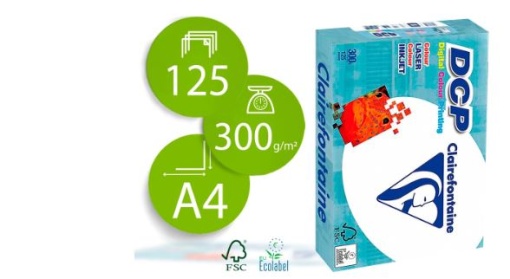 Papel Fotocopia Clairefontaine A4 300gr Pack de 125 folhas