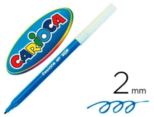 Marcador Carioca Joy Ponta Fina 2,8mm Lavavel Azul Cx.24un (40617/02)