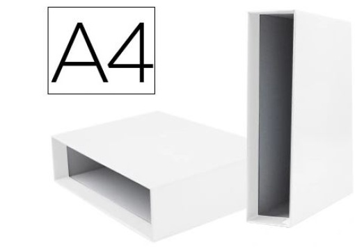 Caixa Para Pasta Arquivo de Alavanca Liderpapel Documenta Cartao A4 lombada 75mm Branca (CZ29)