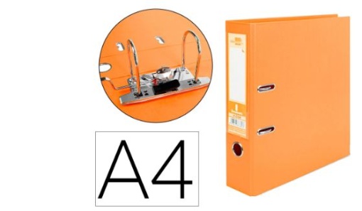 Pasta de Arquivo Liderpapel Documenta PVC A4 75mm Laranja (AZ68)