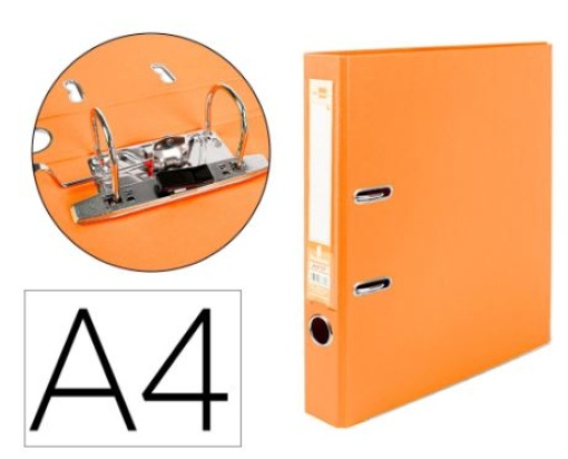 Pasta de Arquivo Liderpapel Documenta PVC A4 52mm Laranja (AY17)