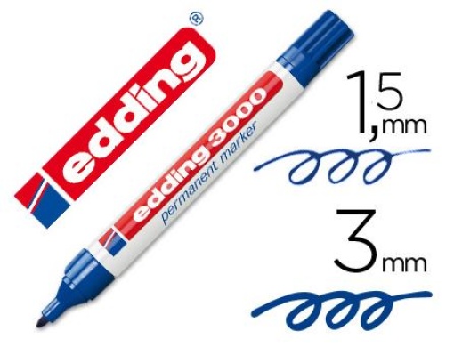 Marcador Edding 3000 Azul