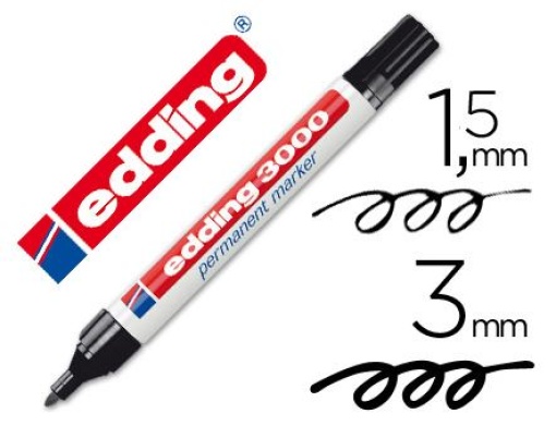 Marcador Edding 3000 Preto