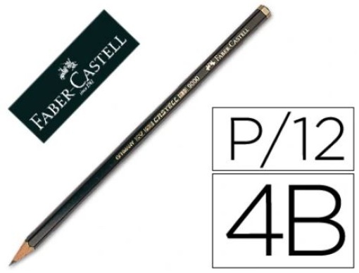 Lapis Grafite Faber Castell 9000 4B