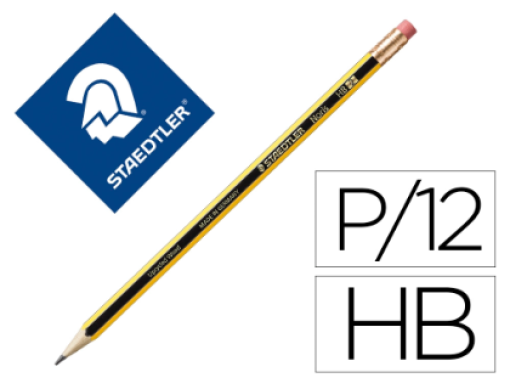 Lapis Grafite Staedtler Noris 120-2HB C/Borracha