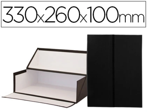 Caixa Arquivo Frances Liderpapel Preta 330x260x100mm (214166CLC)