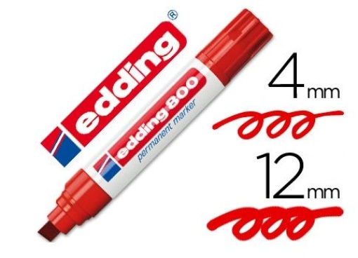 Marcador Edding 800 Vermelho