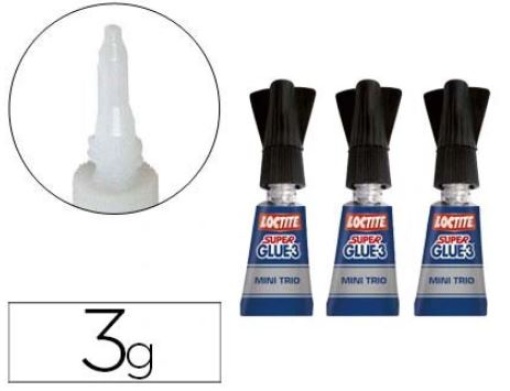 Cola loctite super glue - 3x1 grs blisters mini trio