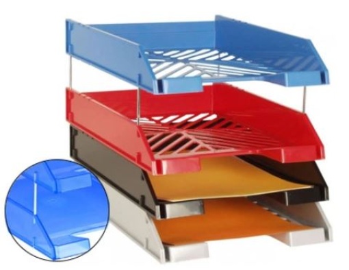 Varas Metalicas Elevadoras para Tabuleiros de Secretaria Pack 4uni (2610AC)