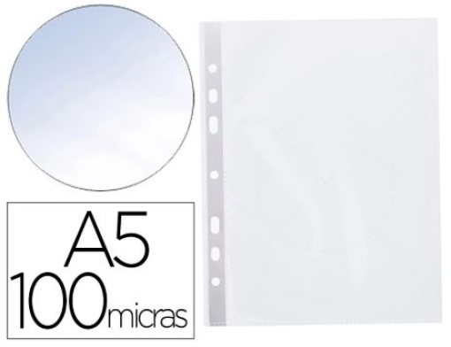 Bolsa Catalogo Q-Connect A5 100mic Cristal 6furos Emb.10 ( KF15571)