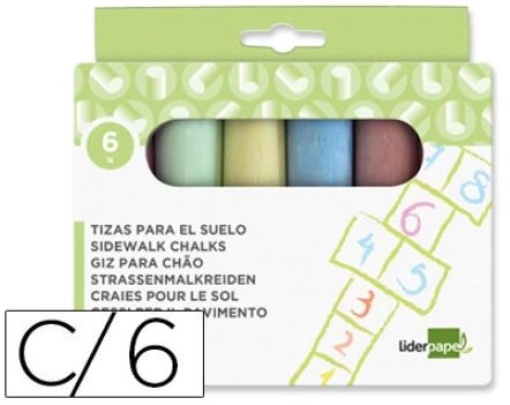 Giz Chao Liderpapel Cores Sortidas Cx. 6un (TZ06)