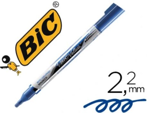 Marcador Bic Velleda Liquid Pocket Ponta Redonda 2,2mm Azul 
