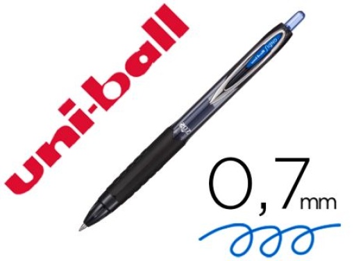Esferografica Uni-Ball Roller Retratil UM-207 0,7mm Azul