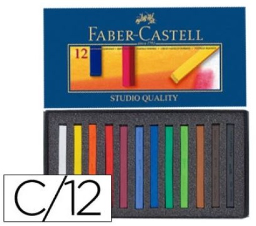 Giz Faber Castell Cores Pastel Sortidas Cx.12un (128312)
