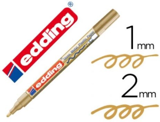 Marcador Edding 751-53 Ouro