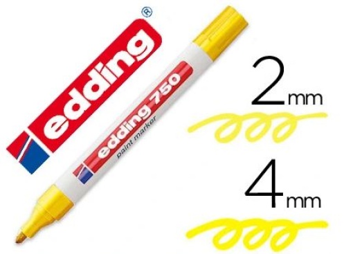 Marcador Edding 750 Amarelo