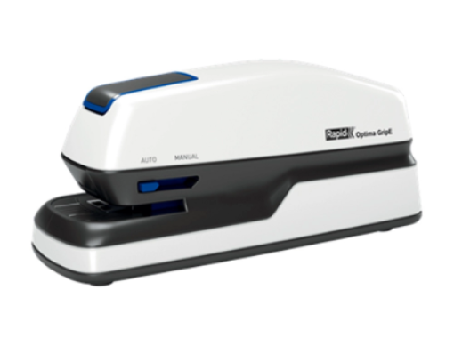 Agrafador Electrico Rapid Optima Grip Cap.20fls (26/6) Branco (2102349)