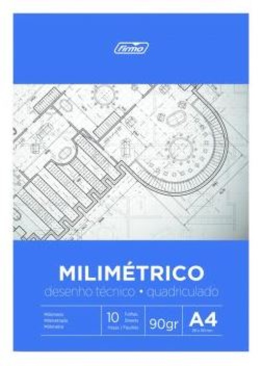 Bloco Milimetrico Firmo A4+ 21X31 50Fls