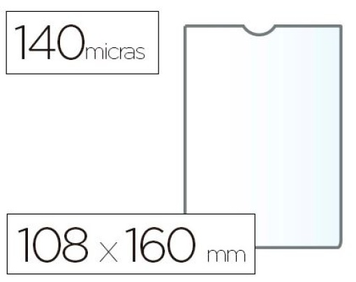 Bolsa Catalogo Esselte 108x160mm PVC Cristal 140mic (46007)